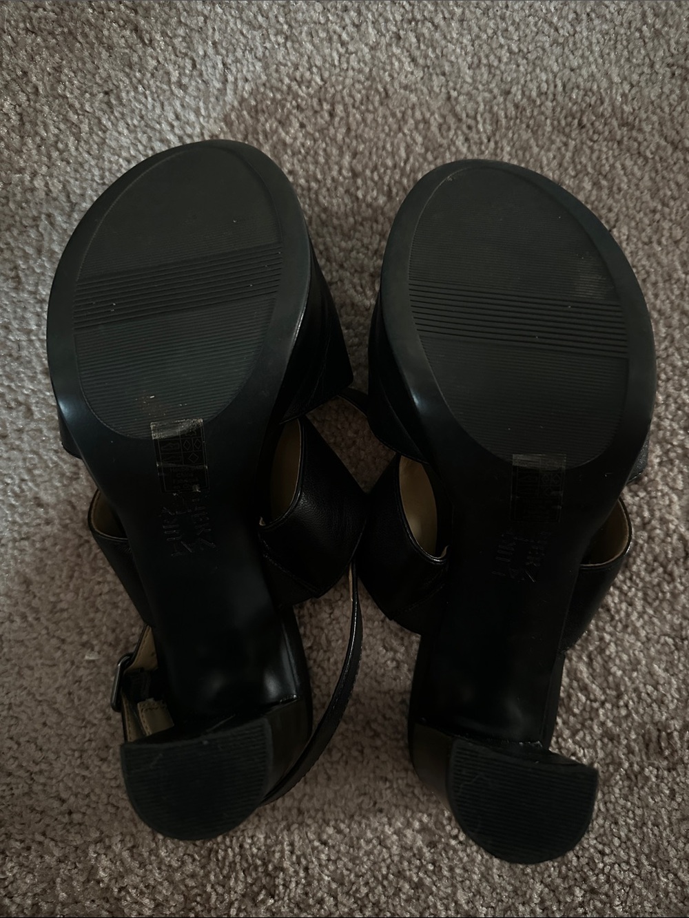Naturalizer Black Leather Maddie Platform Slingback Sandals - Picture 6 of 6